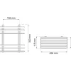 DUSCHKORG LUNARIA 2-PLAN SVART 320X250MM