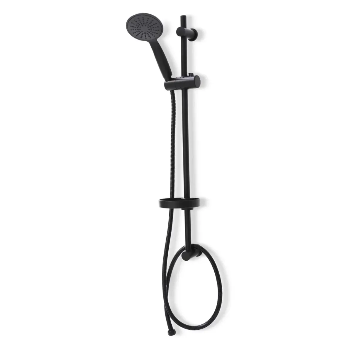 DUSCHSET DAHLIA 3-SPRAY SVART D110MM/SLANG 150-200CM