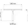 DUSCHSKRAPA OLERIA SVART 166X262MM