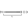 DYCKERT FZV RÄFFLAD KONISKT HUVUD PKT 1,7X35MM 1000ST