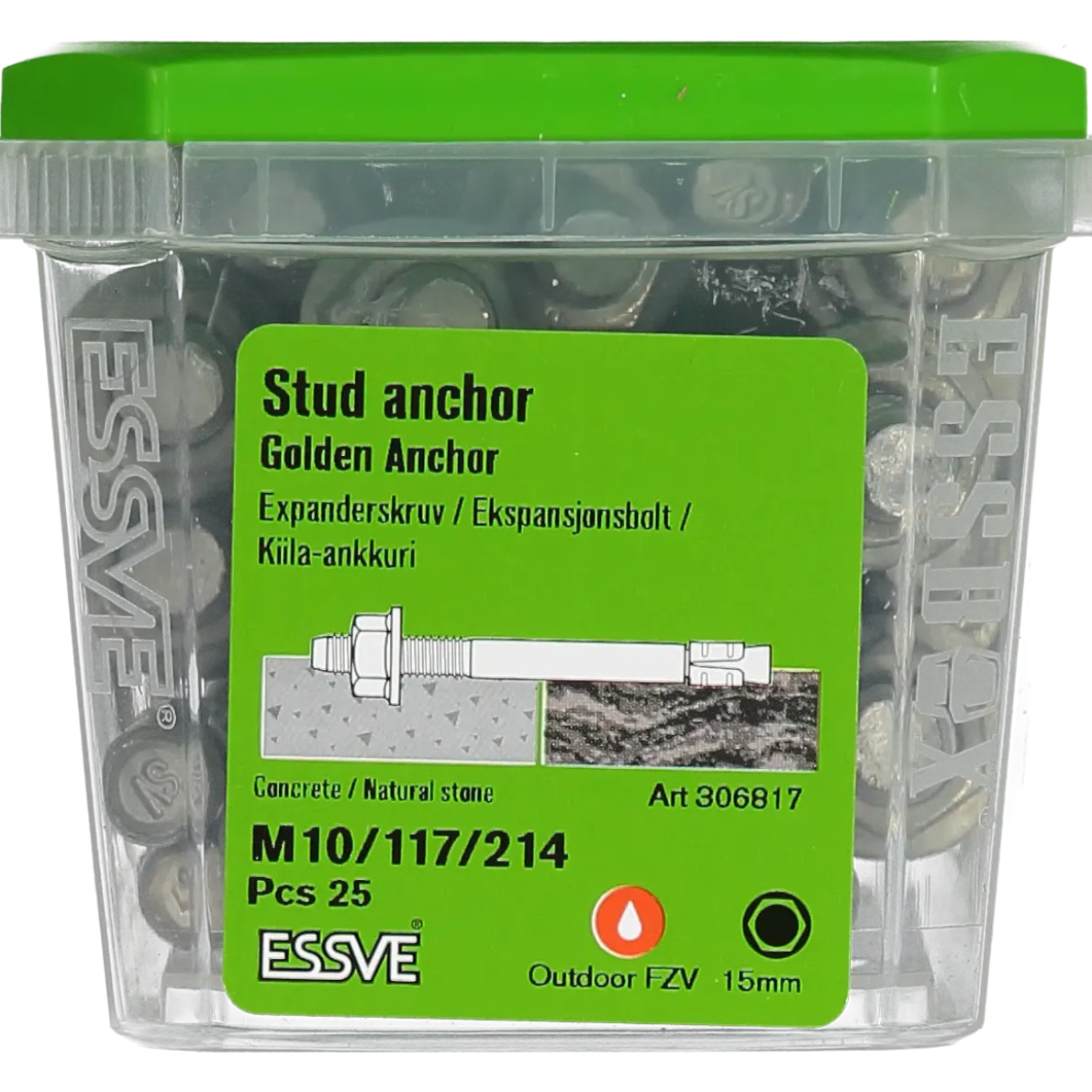 EXPANDER GOLDEN ANCHOR FZV M10/117/214 25ST