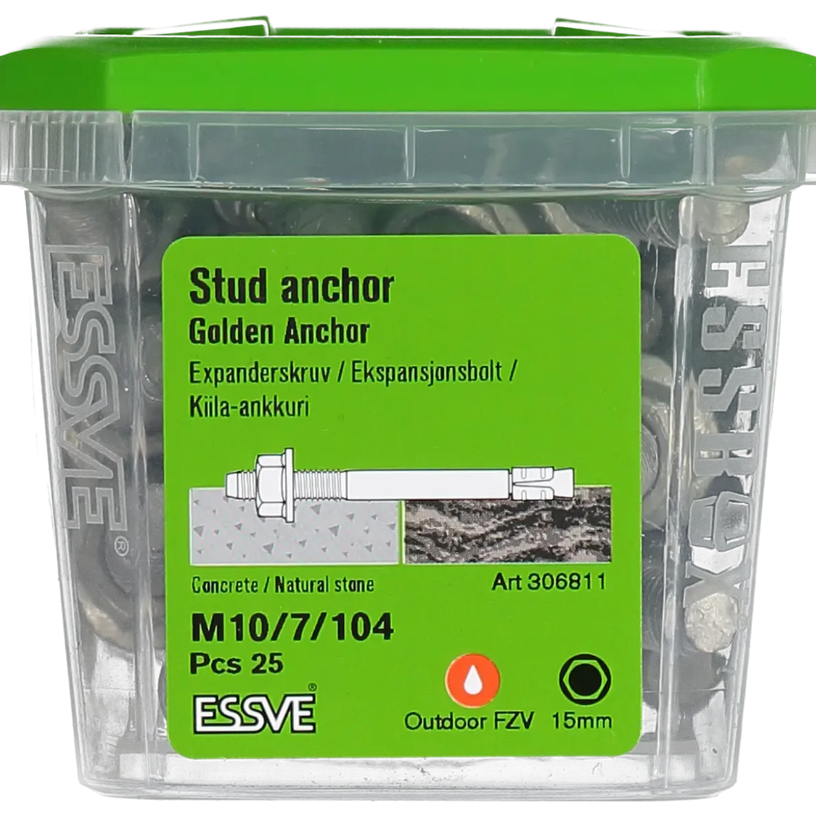 EXPANDER GOLDEN ANCHOR FZV M10/7/104 25ST