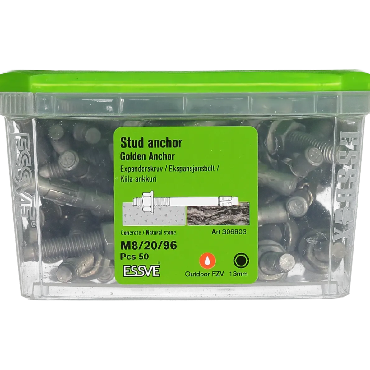 EXPANDER GOLDEN ANCHOR FZV M8/20/96 50ST