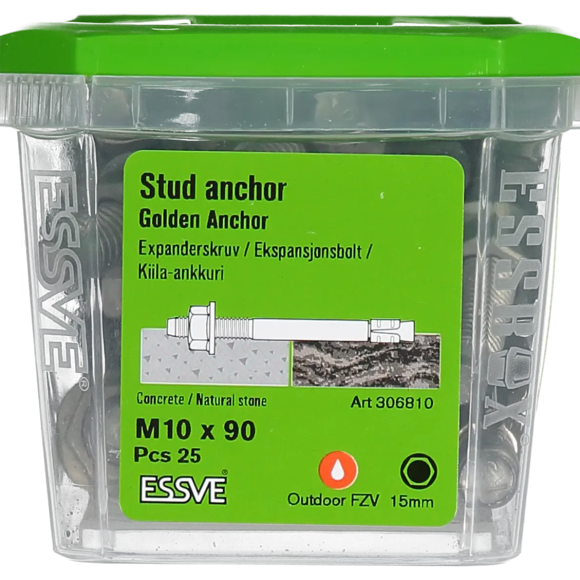 EXPANDER GOLDEN ANCHOR FZV M10X90 25ST