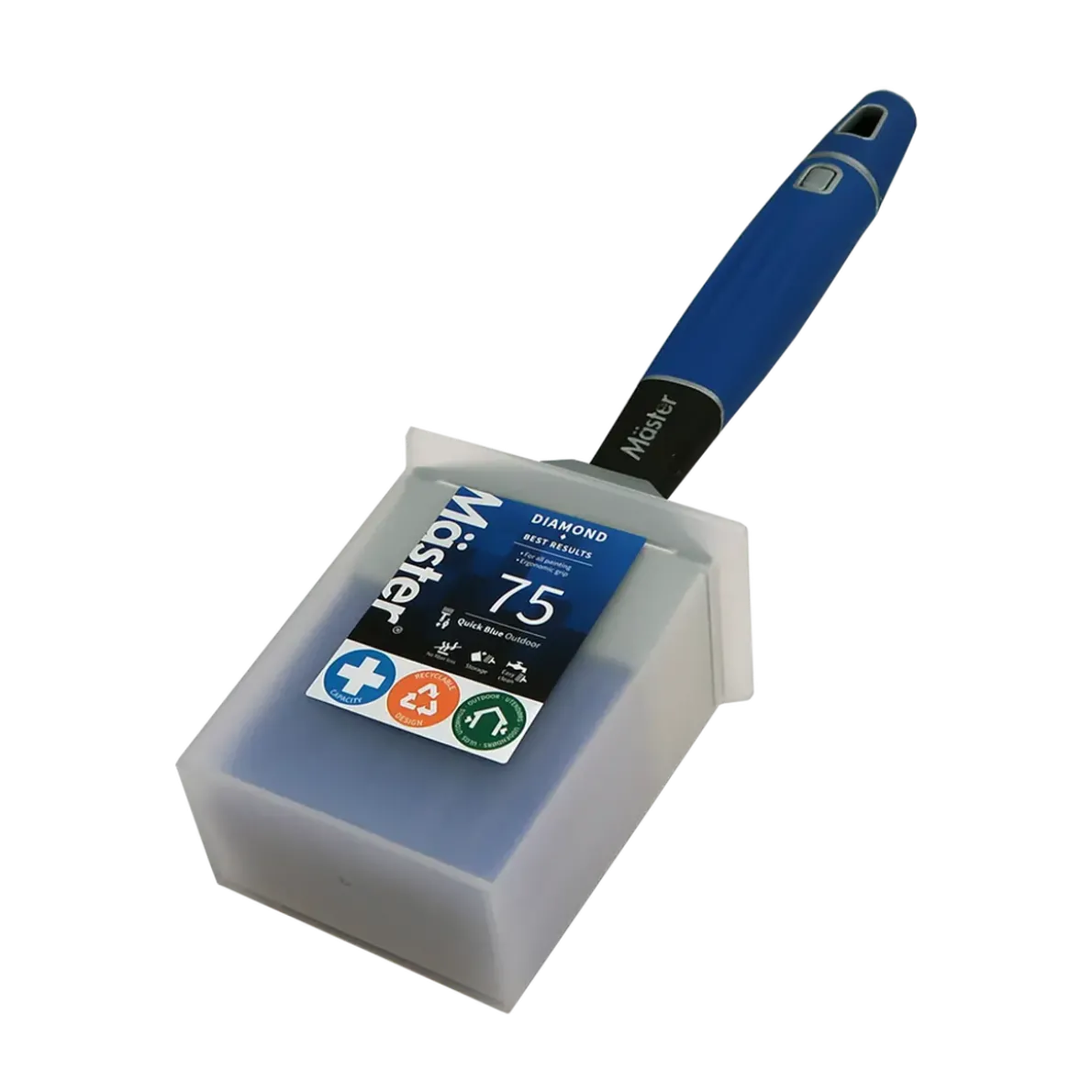 FASADPENSEL RAK DIAMOND QUICK BLUE 75MM