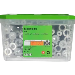 FASADPLUGG GXL SKRUV FÖRSÄNKT HUVUD TX40 FZV 10X140 30ST