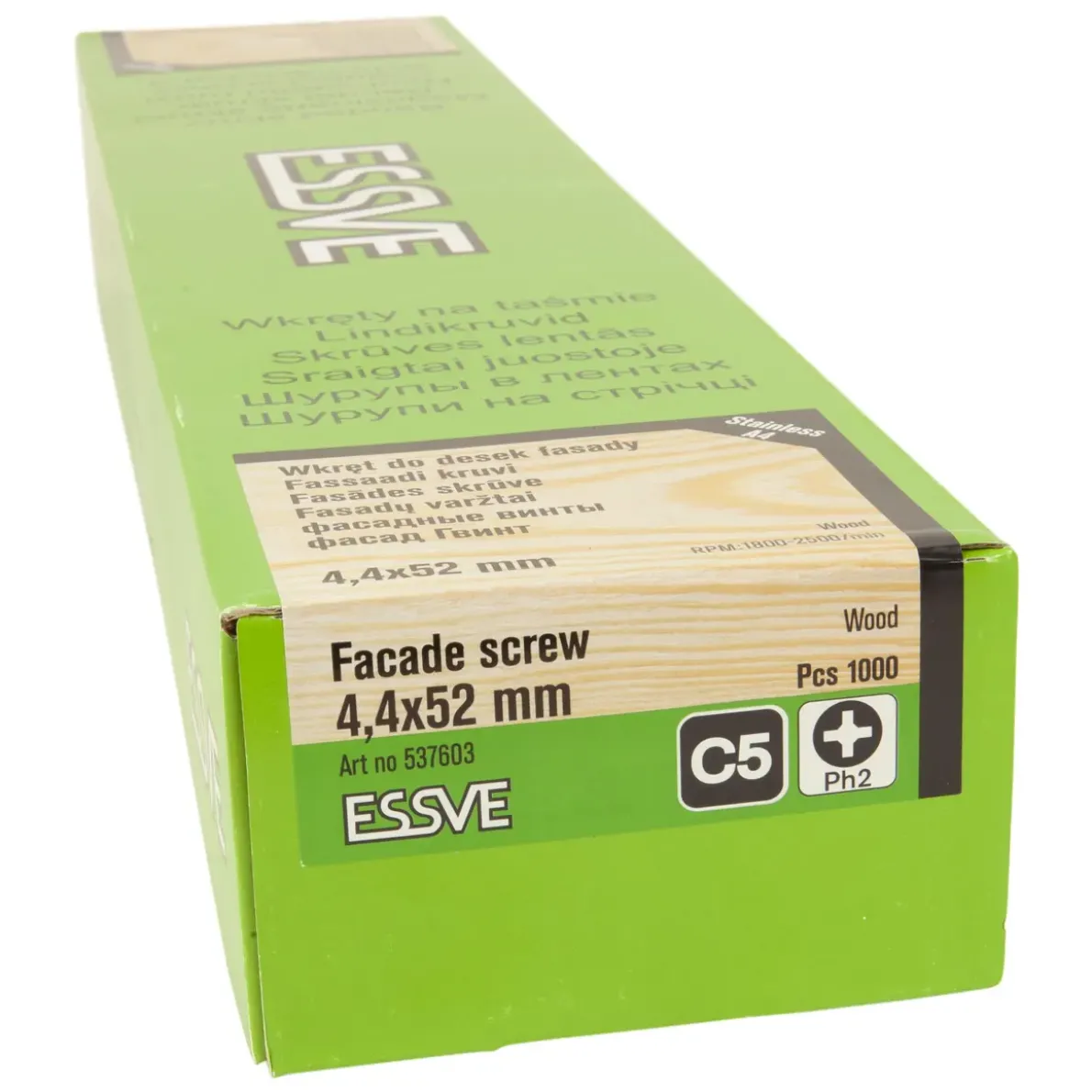 FASADSKRUV BLANK BANDAD RFR SYRAFAST A4 4,4X52 1000ST