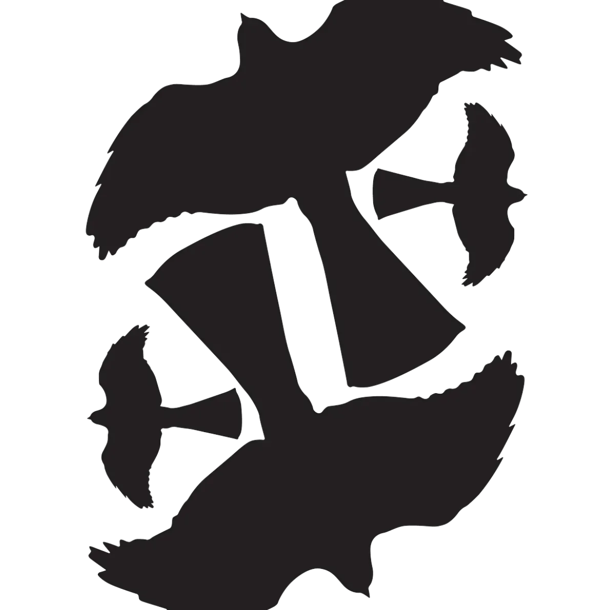 FÅGELSKRÄMMA SILUETT SHADOW (2+2 ST )