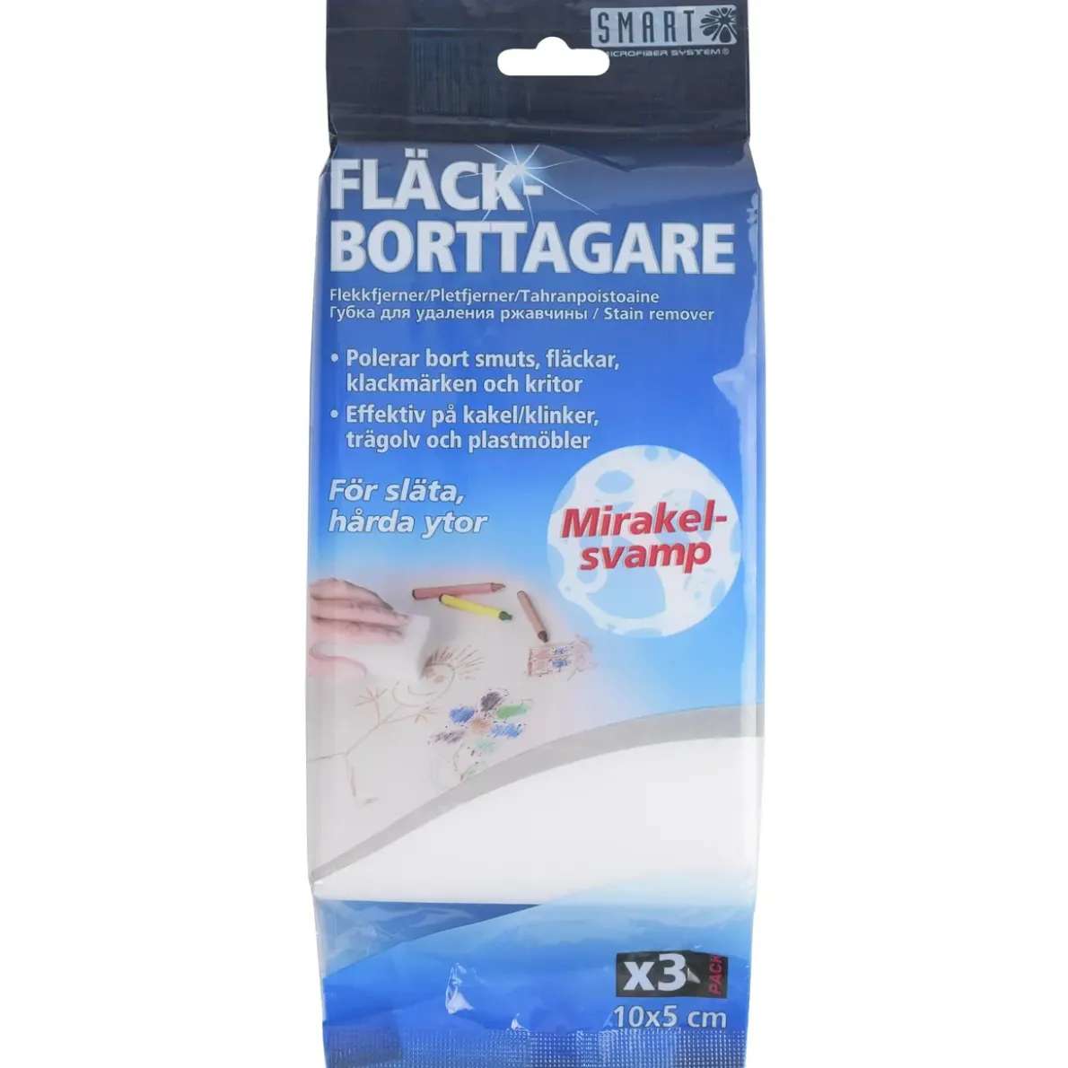FLÄCKBORTTAGARE SVAMP MIRAKEL10X5CM 3ST
