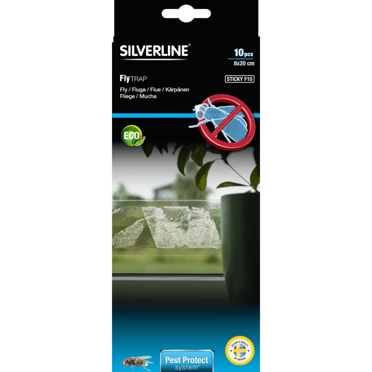 FLUGFÄLLA FÖNSTER STICKY F10 10-PAC K