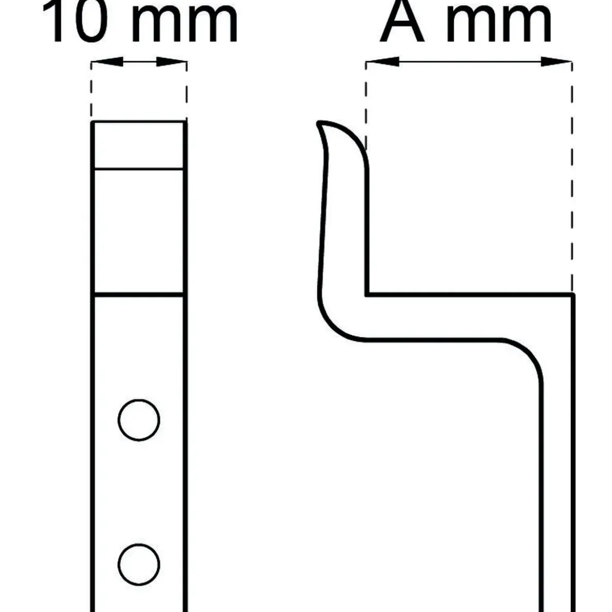FÖNSTERVREDSHAKE 3 NICKEL 10MM
