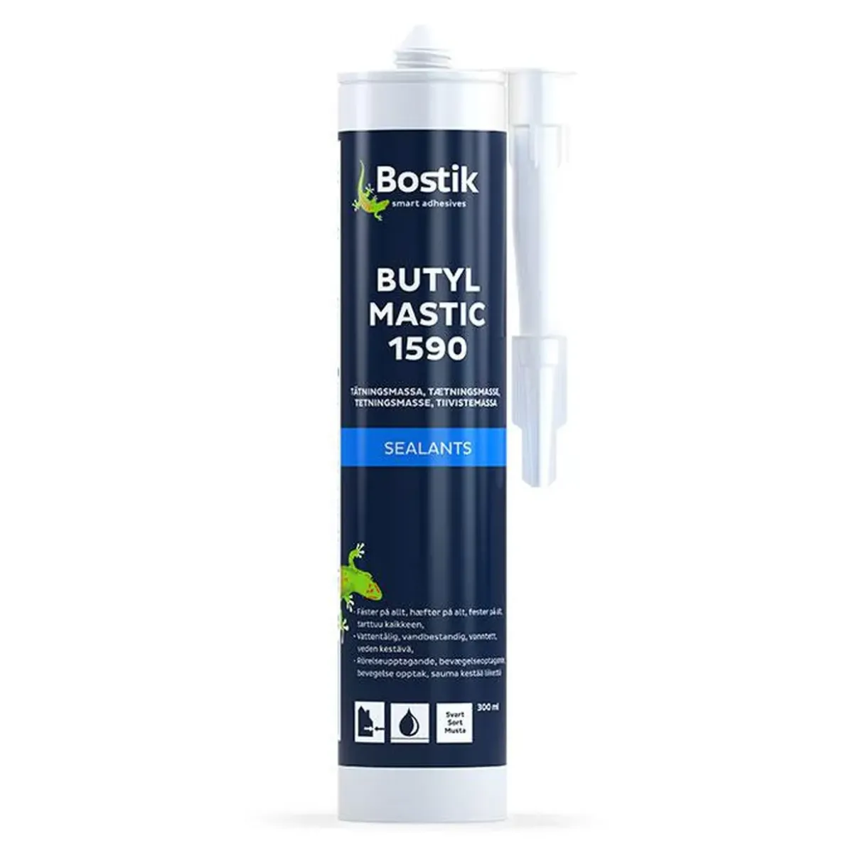 FOGMASSA BUTYL MASTIC 15 90 GRÅ 0,3L