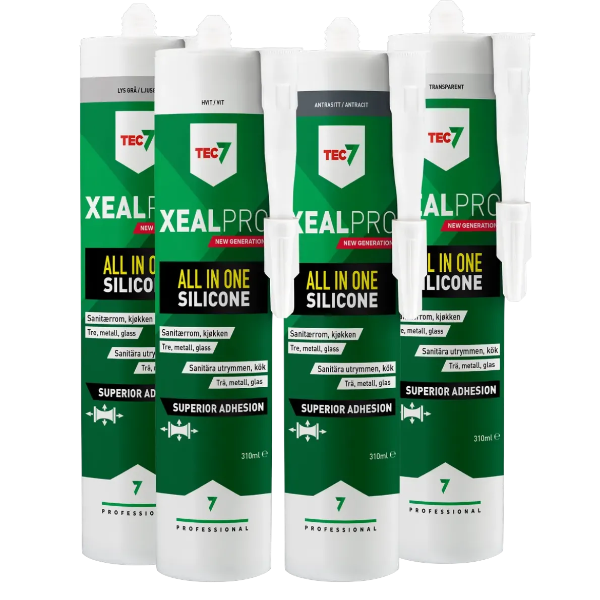 FOGMASSA XEALPRO SILIKON TRANSPARENT PATRON 310ML