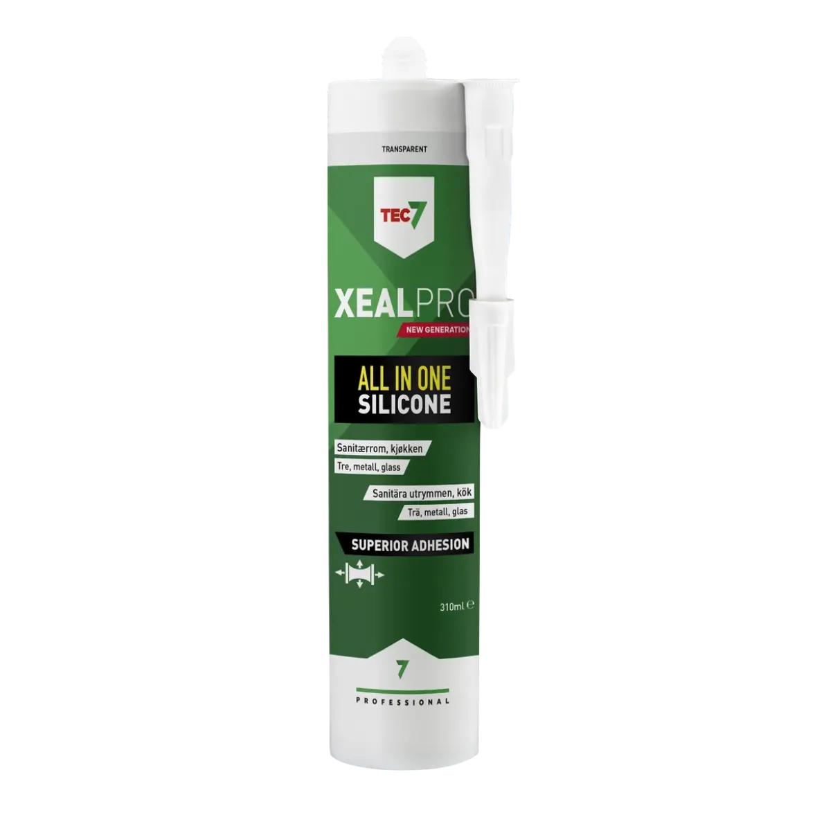 FOGMASSA XEALPRO SILIKON TRANSPARENT PATRON 310ML