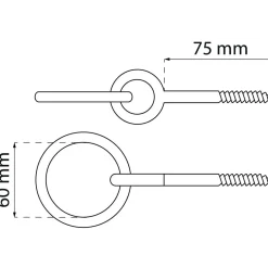 FÖRANKRINGSÖGLA 42A EFZ 75X10MM