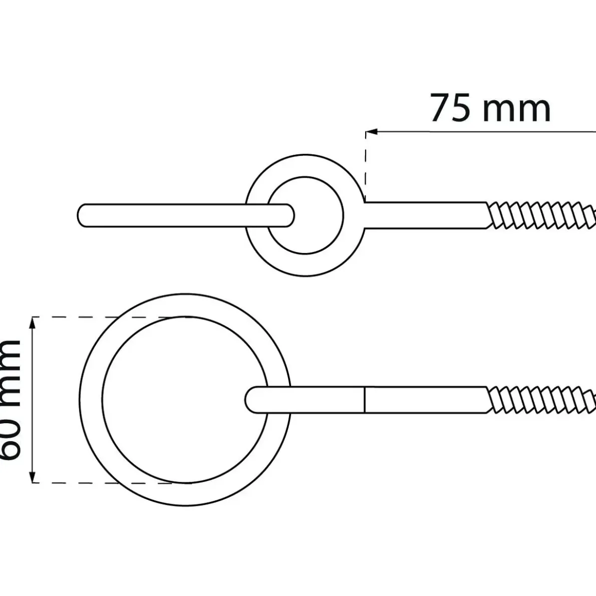 FÖRANKRINGSÖGLA 42A EFZ 75X10MM