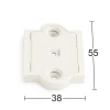 FÄSTBRICKA 2434 VIT 2ST