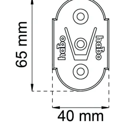 FÄSTBRICKA 1102 VIT 2ST