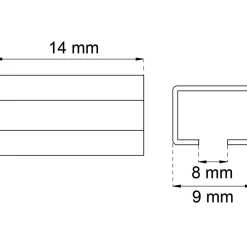 FYRKANTSHYLSA 162 8/9MM 5ST