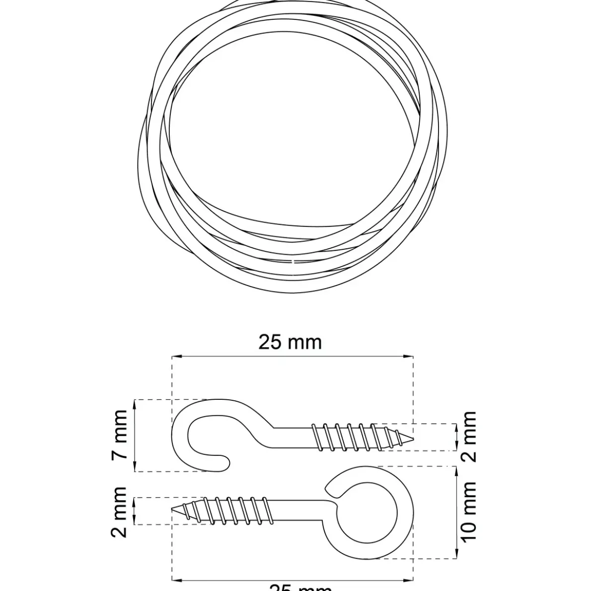 GARDINSPIRAL 1842-5 5M