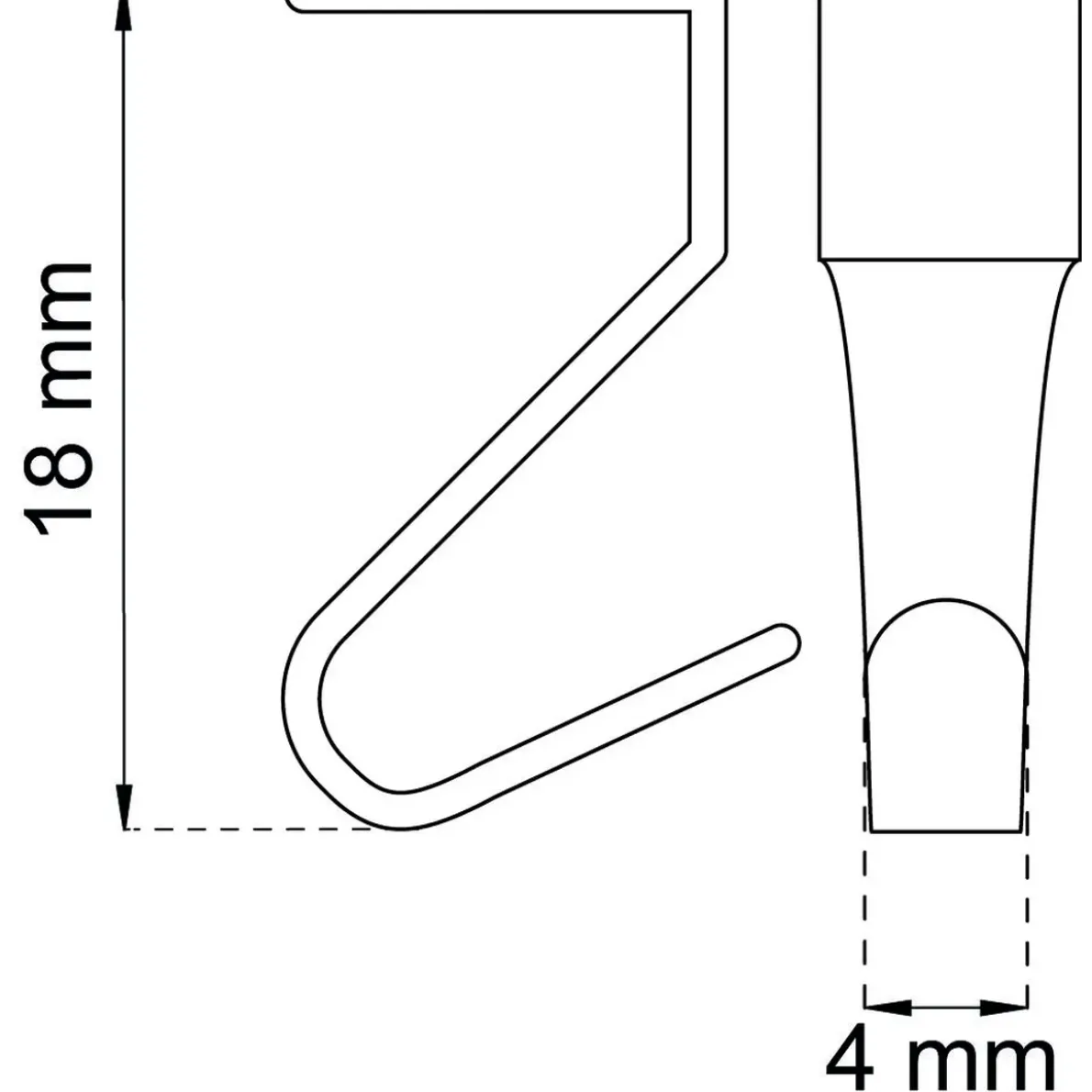GIPSKROK VIT 26MM 10ST