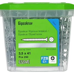 GIPSSKRUV FÖR STÅLREGEL PH2 FZB 3,5X41 250ST