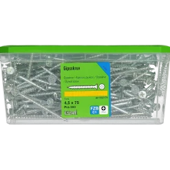 GIPSSKRUV FÖR TRÄREGEL PH2 FZB 4,5X75 200ST