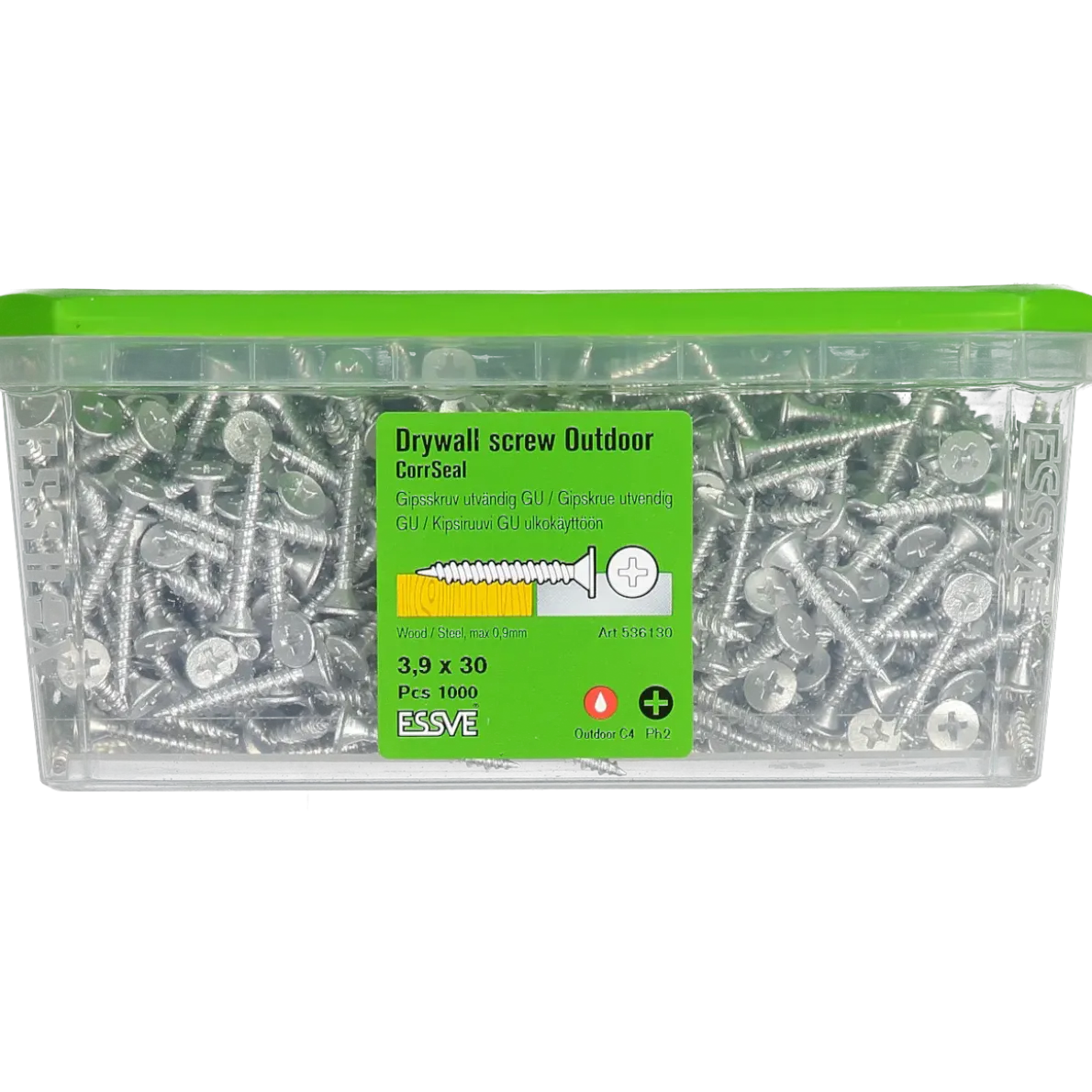 GIPSSKRUV GU KOMBI PH2 CORRSEAL 3,9X30 1000ST