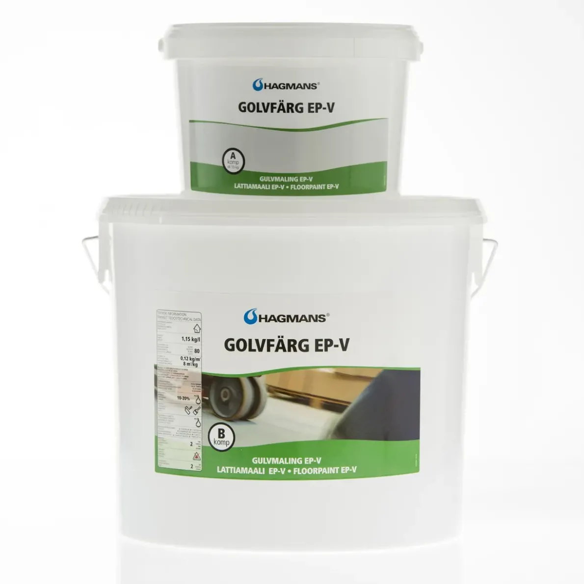 GOLVFÄRG EP-V 5002 M.GRÅ 10KG