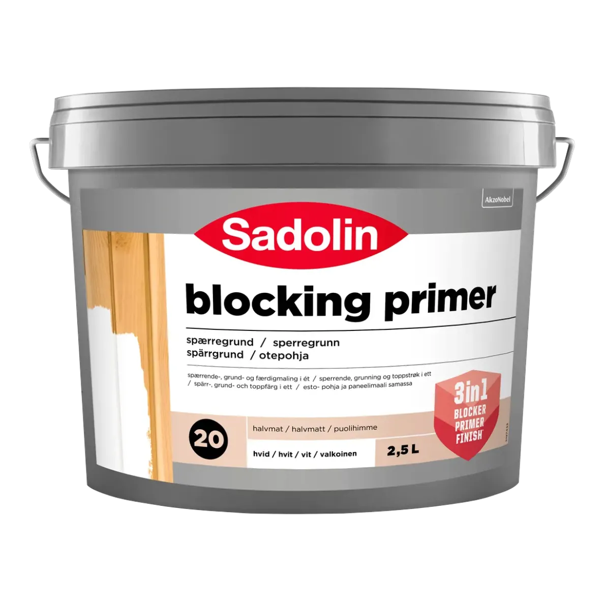 GRUNDFÄRG BLOCKING PRIMER2,5L