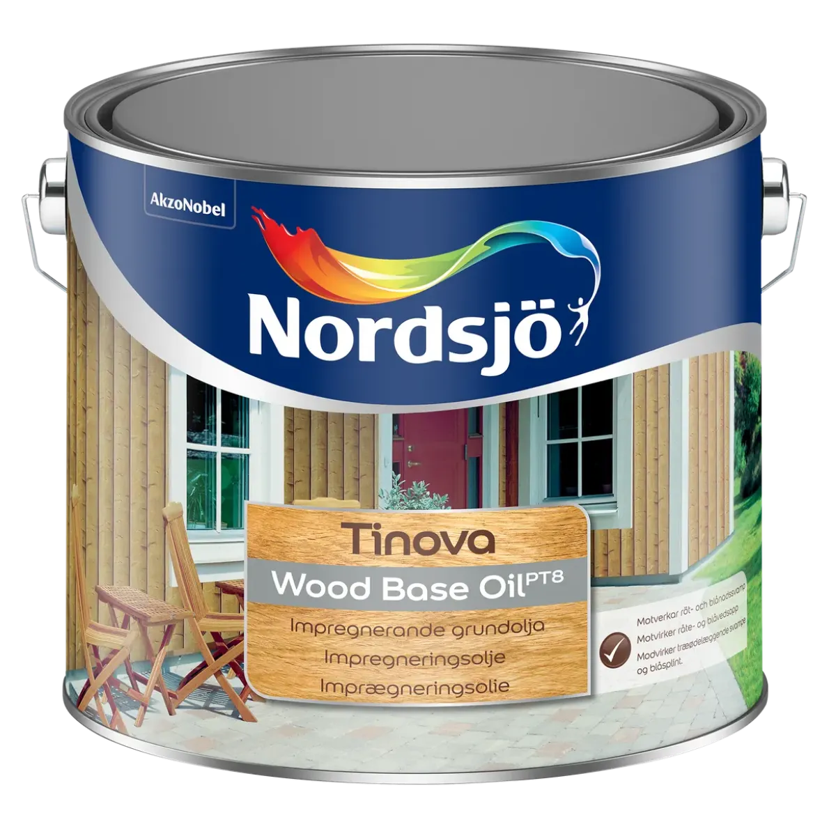 GRUNDOLJA TINOVA WOOD BASE PT8UTOMHUS 2,5L
