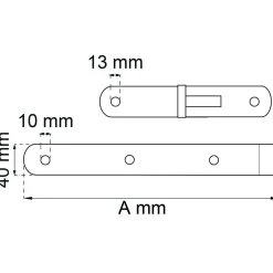 HAKGÅNGJÄRN 212B EFZ 750MM TAPP D13MM