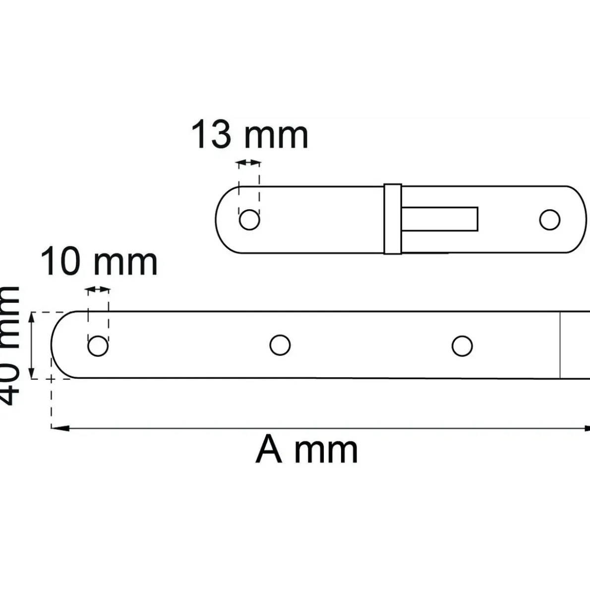 HAKGÅNGJÄRN 212B EFZ 750MM TAPP D13MM