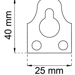 HÄNGBLECK 637 EFZ 40X25MM 4ST