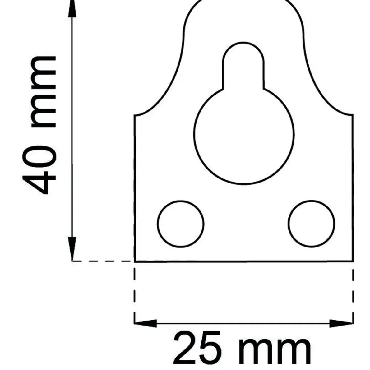 HÄNGBLECK 637 EFZ 40X25MM 4ST