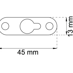HÄNGBLECK 640 EFZ 45X13MM 4ST