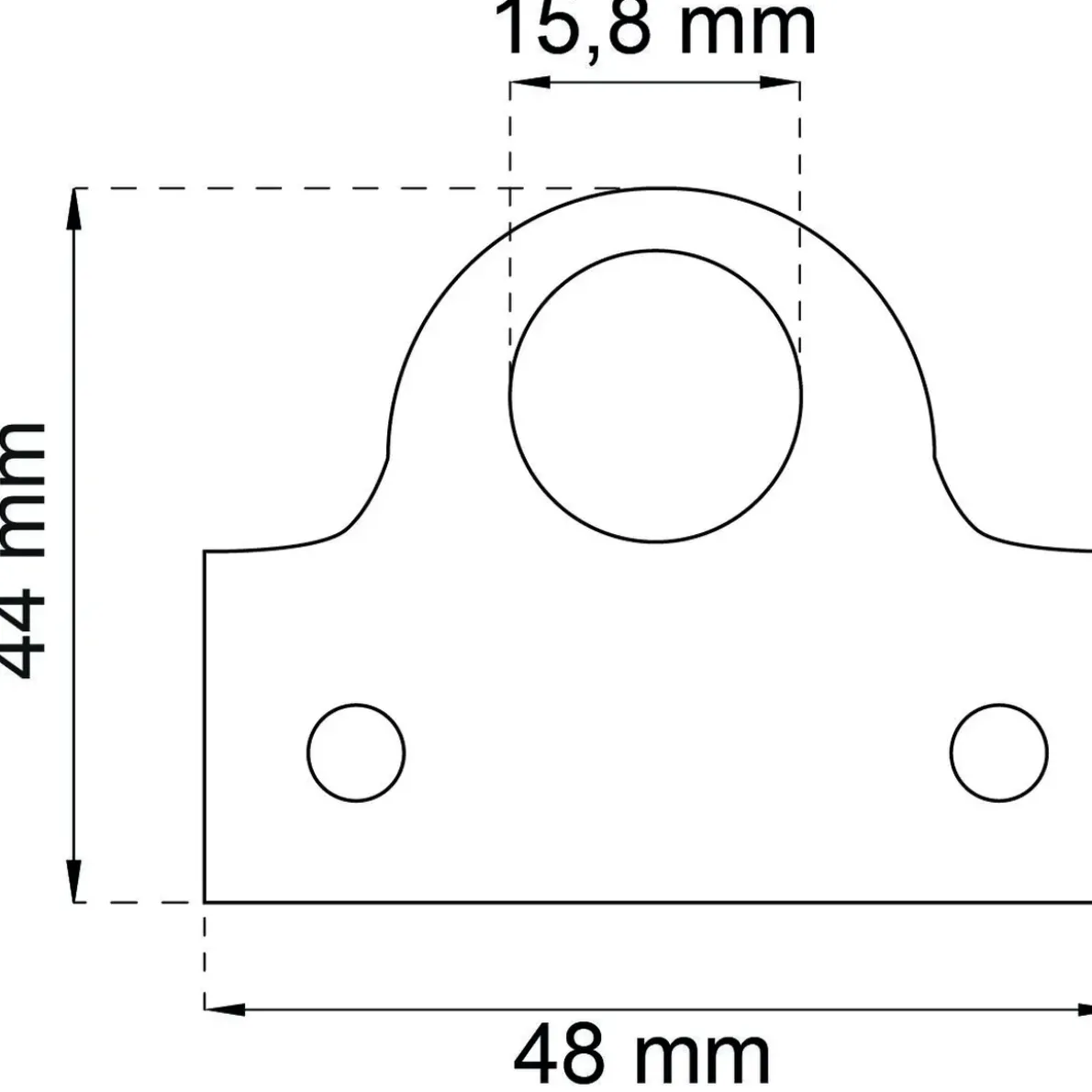 HÄNGLÅSBLECK 853 EFZ 48X44MM 2ST