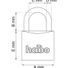 HÄNGLÅS 402-40 MÄSS