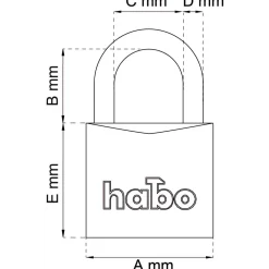 HÄNGLÅS 402-40 MÄSS