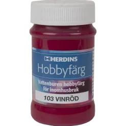 HOBBYFÄRG VINRÖD