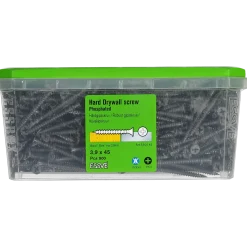 HÅRDGIPSSKRUV F TRÄ/STÅLREGEL PH2 FOSFATERAD 3,9X45 900ST