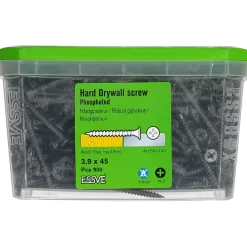 HÅRDGIPSSKRUV F TRÄ/STÅLREGEL PH2 FOSFATERAD 3,9X45 900ST