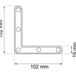 HÖRNJÄRN 1154 EFZ 102X102MM 4ST