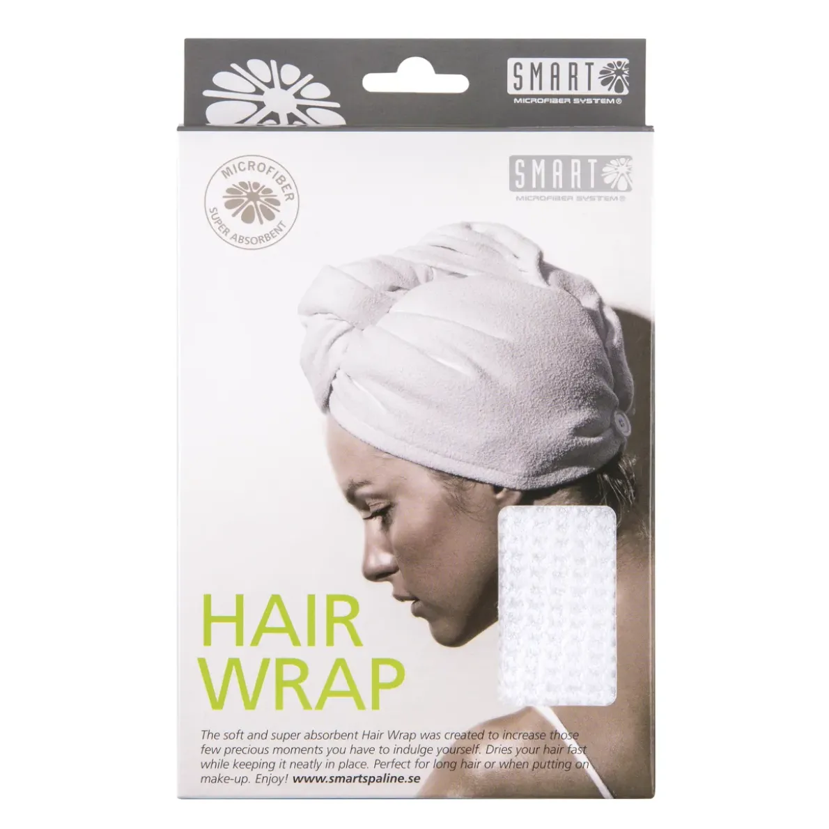 HÅRTURBAN HAIRWRAPMICROFIBER VIT