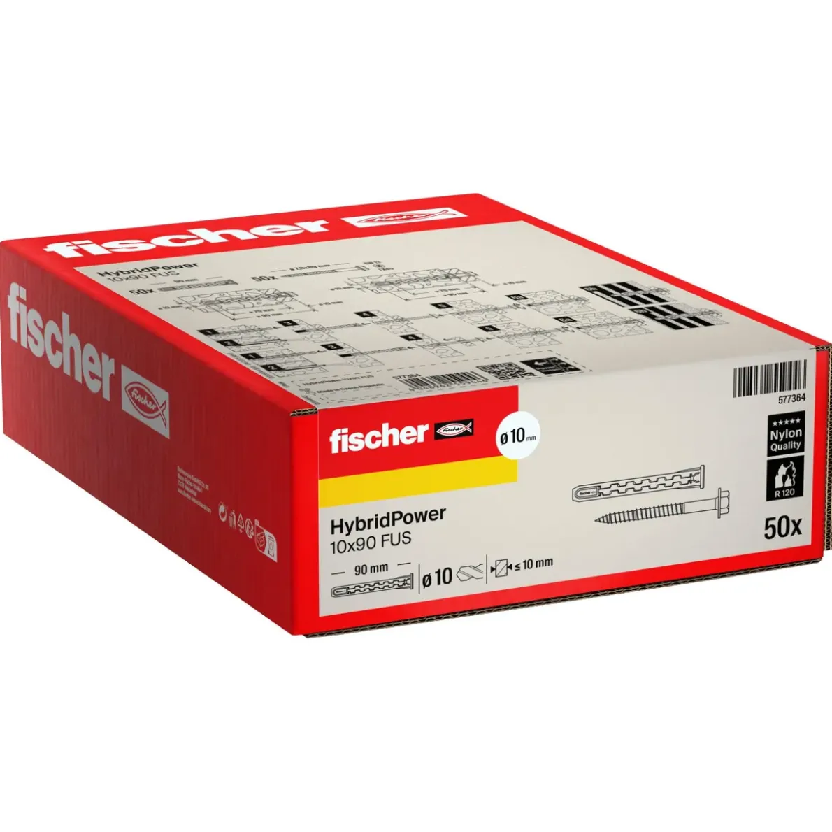 HYBRIDPLUGG HYBRIDPOWER FUS METALL/NYLON 10X90