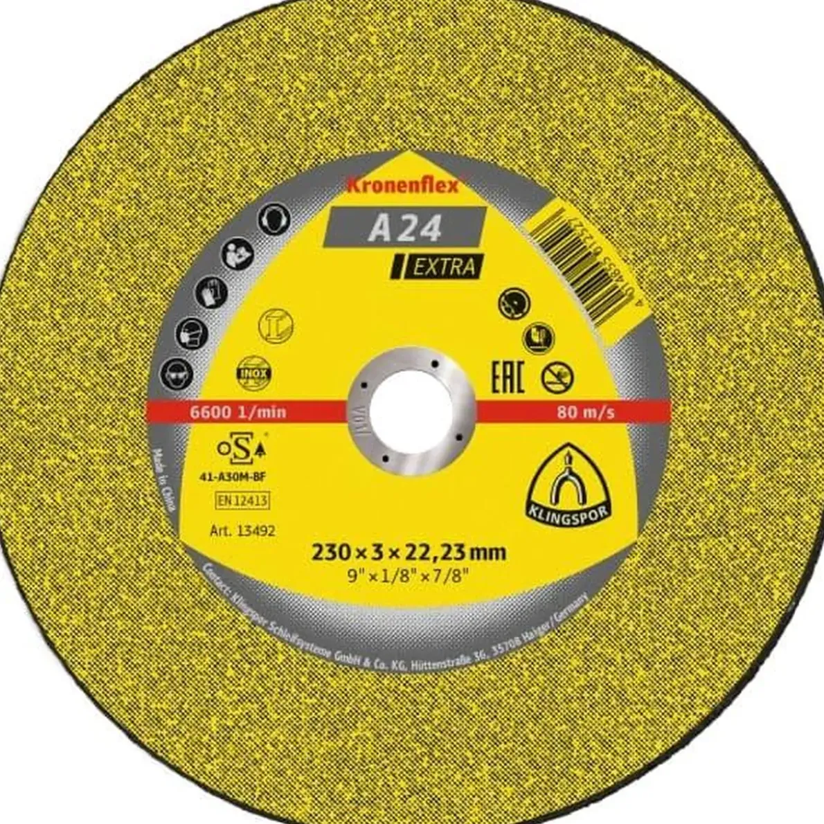 KAPSKIVA A24EX EXTRA RAKT NAV 230X3X22,23MM