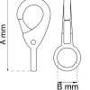 KARBINHAKE 249B-0 NICKEL 55MM