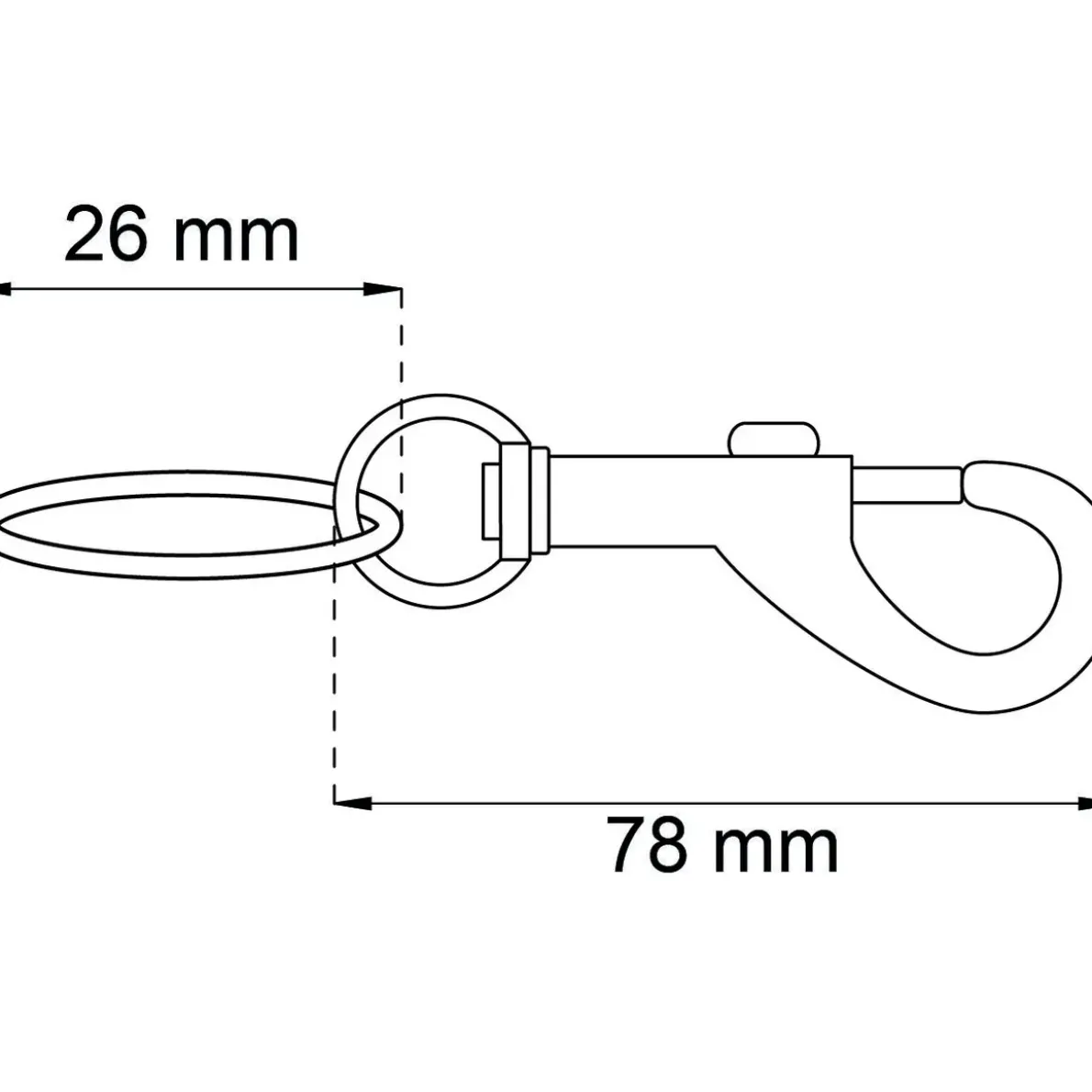 KARBINHAKE 50-5 NICKEL 78MM