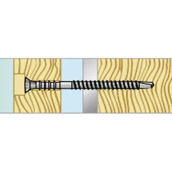 KARMSKRUV L BORRSPETS FZB 6X100 100ST