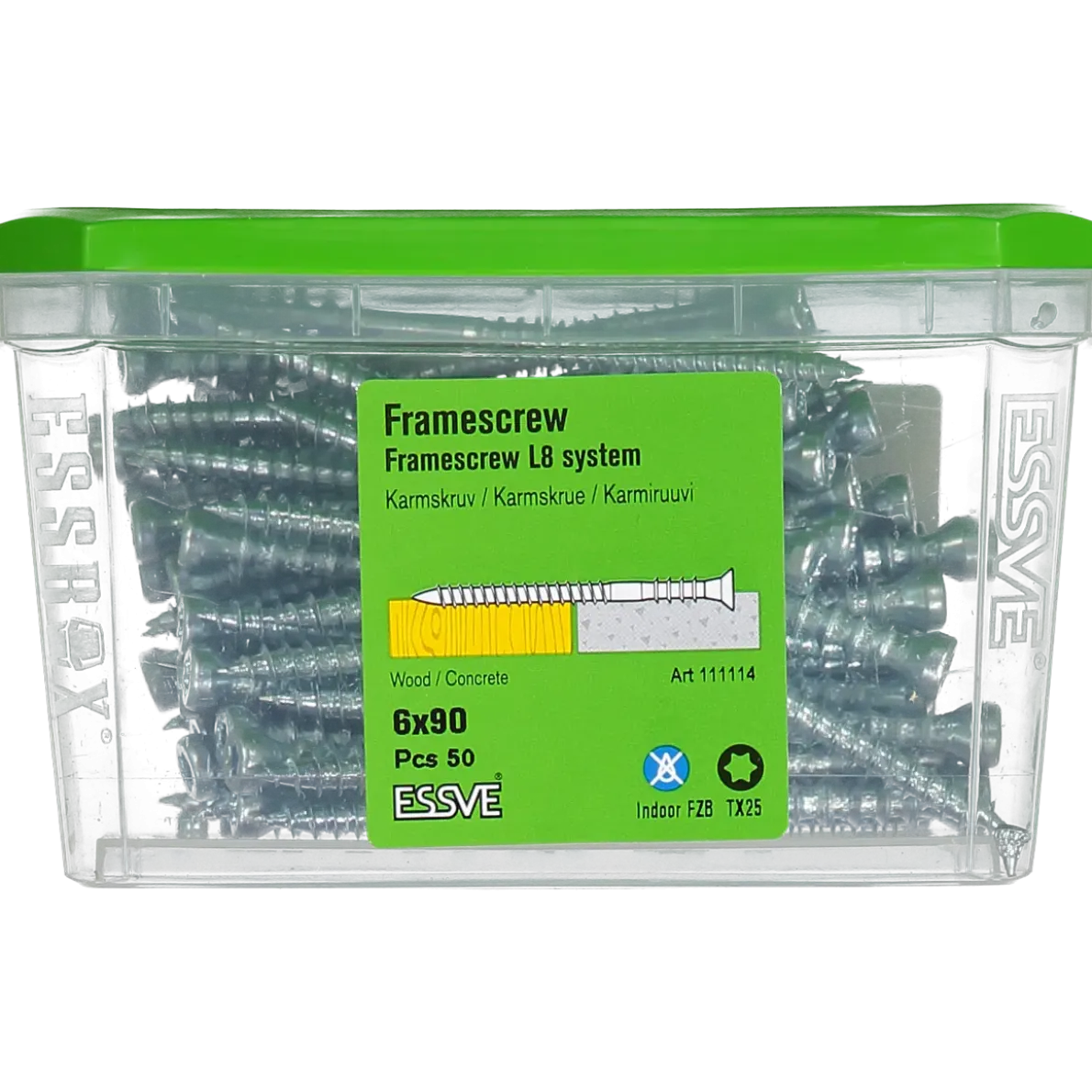 KARMSKRUV L8 VASS SPETS FZB 6X90 50ST